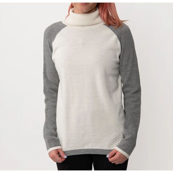 STRAIFE Aspen Apres Merino Wool High Neck Sweater Women's Size XS - Picture 2 of 9